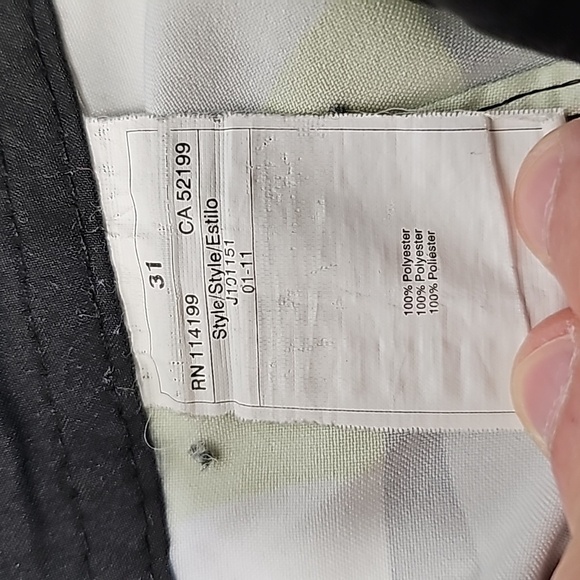 Quicksilver green and black 31" waist swim shorts - Picture 6 of 6